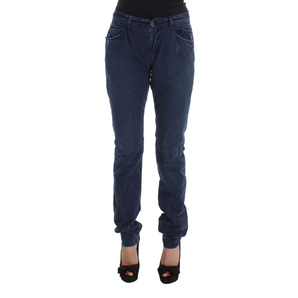 Costume National Schicke blaue Denim-Jeans mit normaler Passform