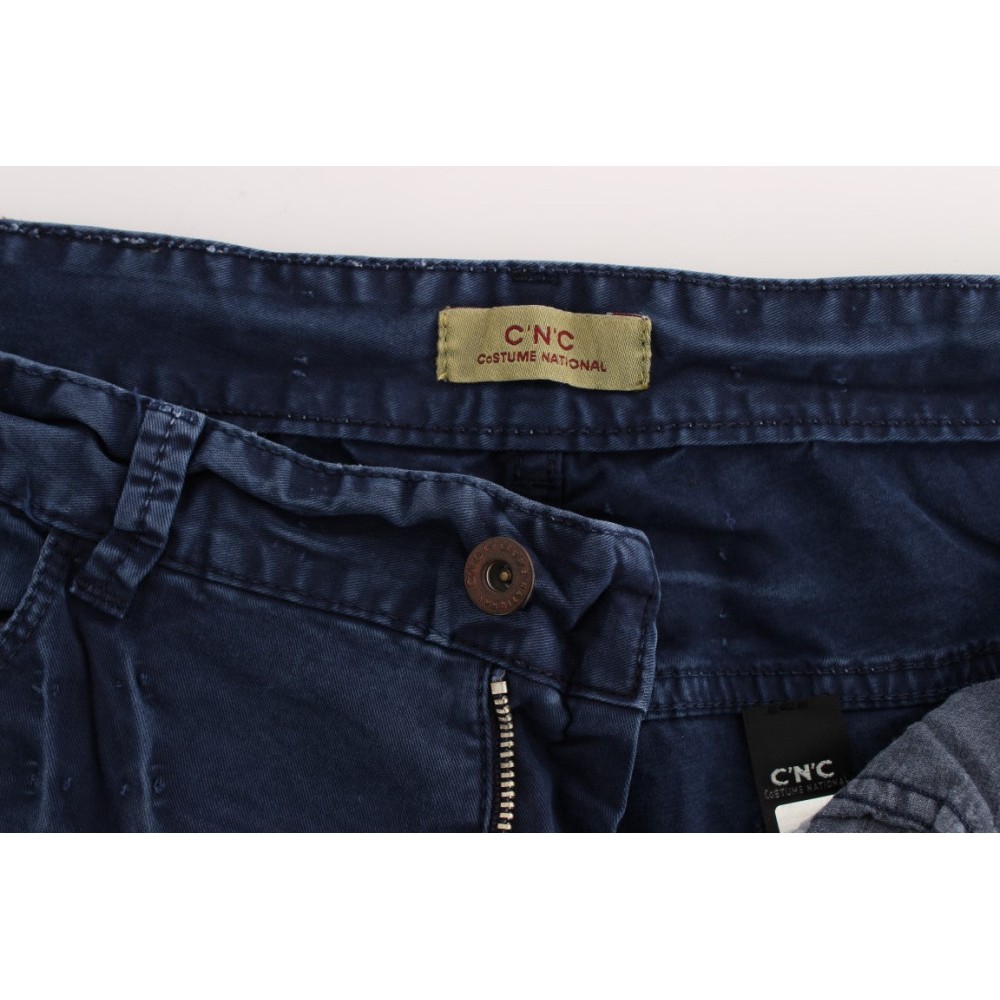 Costume National Schicke blaue Denim-Jeans mit normaler Passform