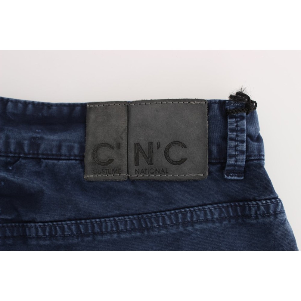 Costume National Schicke blaue Denim-Jeans mit normaler Passform
