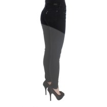 Costume National Glatte schwarze Slim Fit Designer Jeans