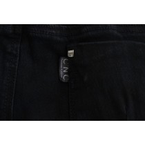 Costume National Glatte schwarze Slim Fit Designer Jeans