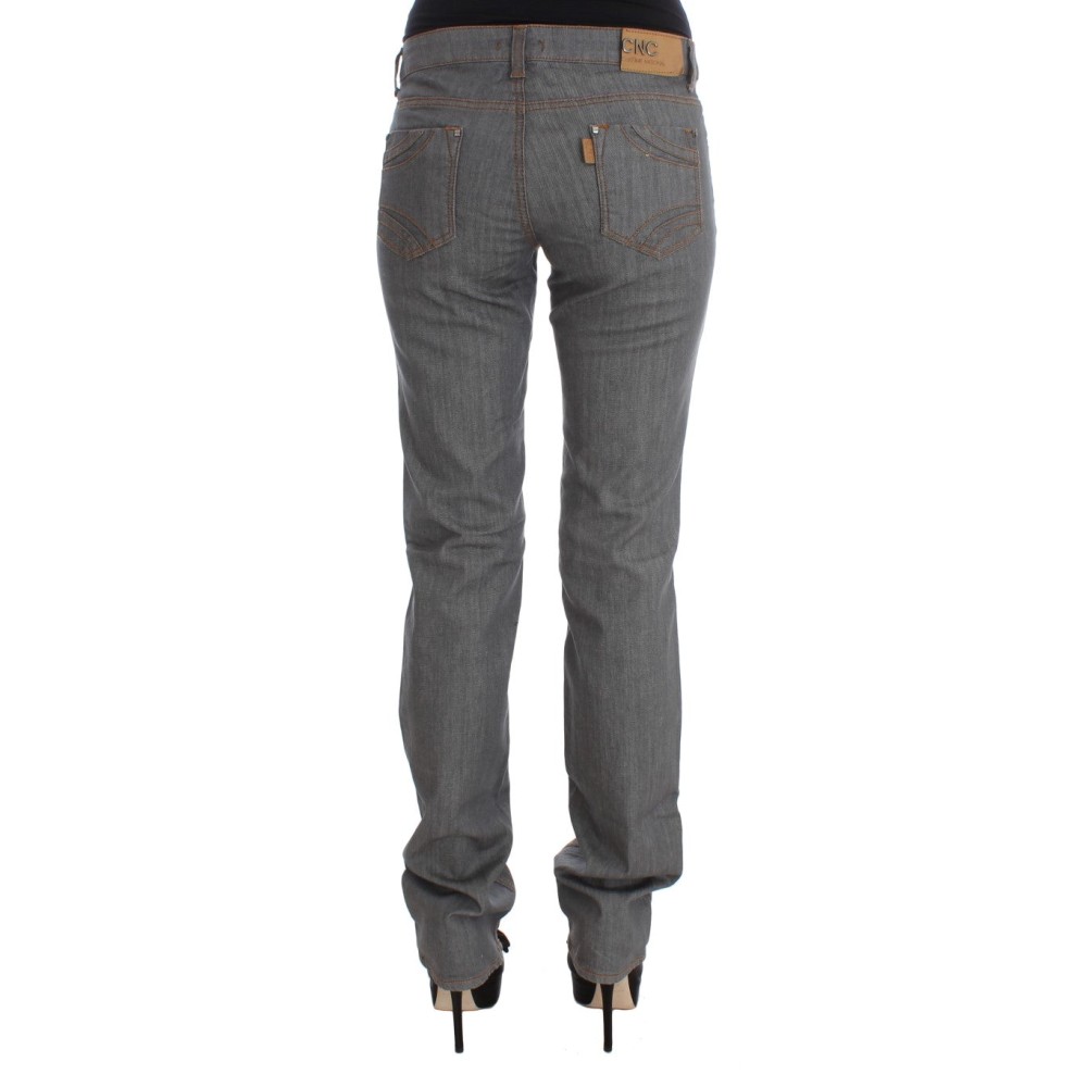 Costume National Elegante graue Jeans mit normaler Passform