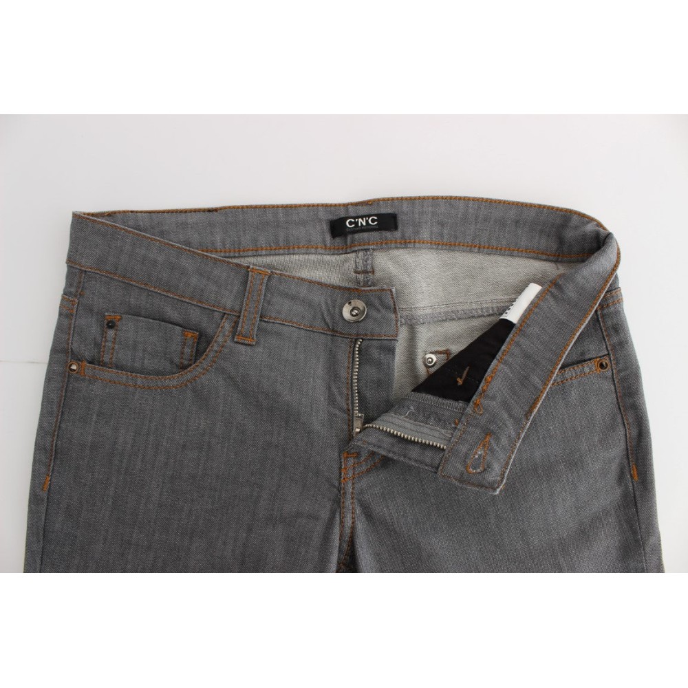 Costume National Elegante graue Jeans mit normaler Passform
