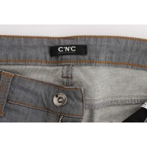 Costume National Elegante graue Jeans mit normaler Passform