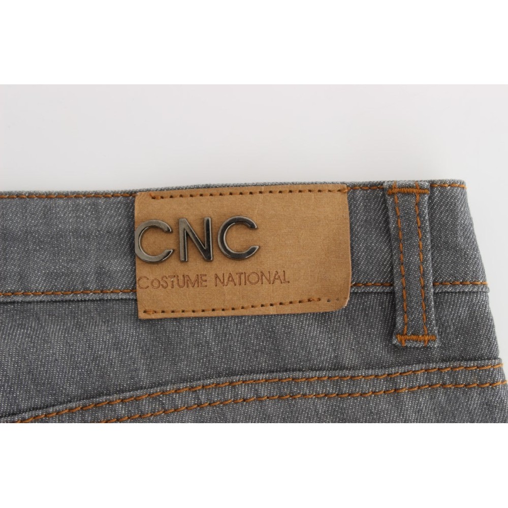 Costume National Elegante graue Jeans mit normaler Passform