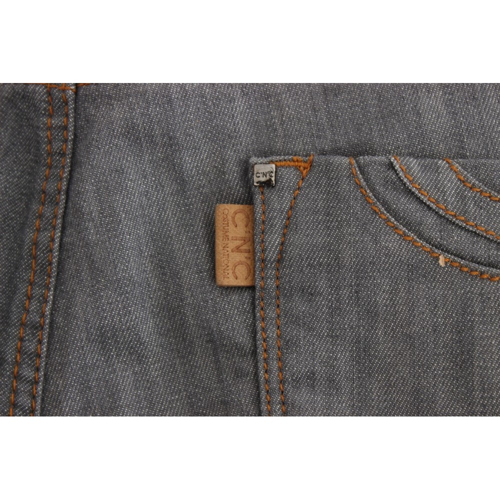Costume National Elegante graue Jeans mit normaler Passform