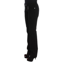 Costume National Schicke schwarze Slim Fit Jeans mit Reißverschluss aus Baumwolle