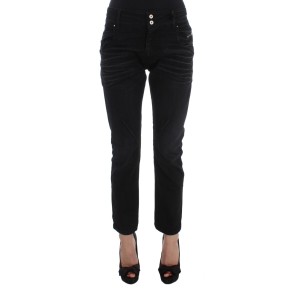 Costume National Elegante schwarze Slouchy Fit Jeans für Trendsetter