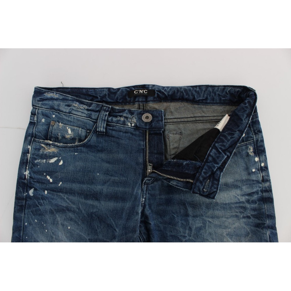 Costume National Chic Blue Regular Fit Denim