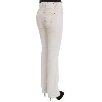Costume National Schicke weiße Slim Fit Designer Jeans