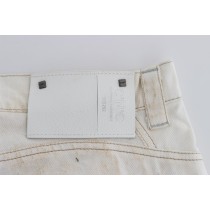 Costume National Schicke weiße Slim Fit Designer Jeans