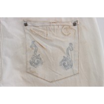 Costume National Schicke weiße Slim Fit Designer Jeans