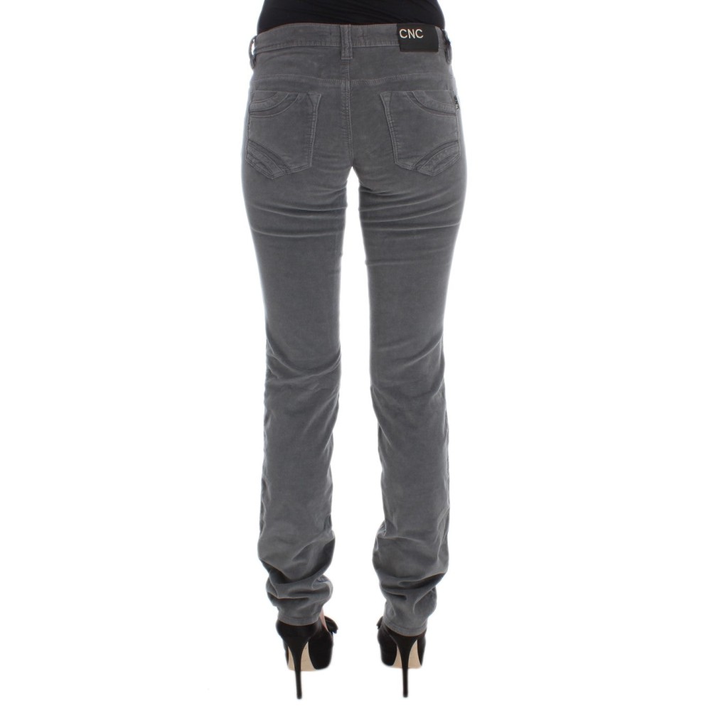 Costume National Schlanke superschlanke graue Jeans