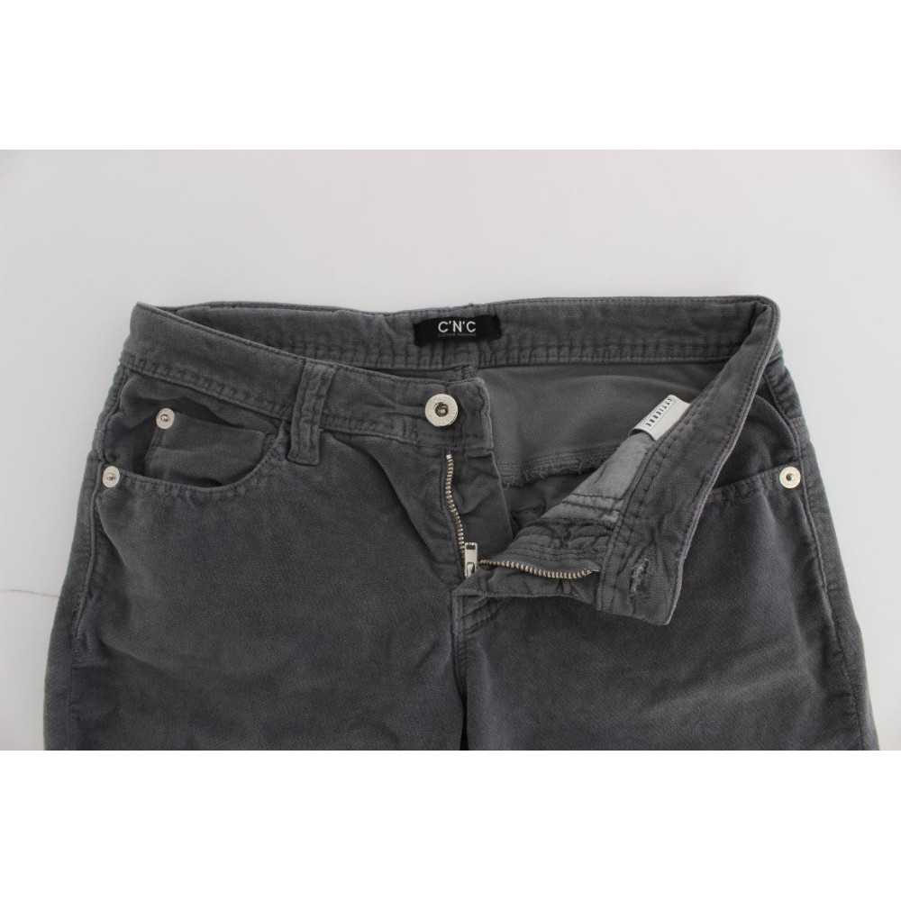 Costume National Schlanke superschlanke graue Jeans