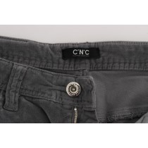 Costume National Schlanke superschlanke graue Jeans