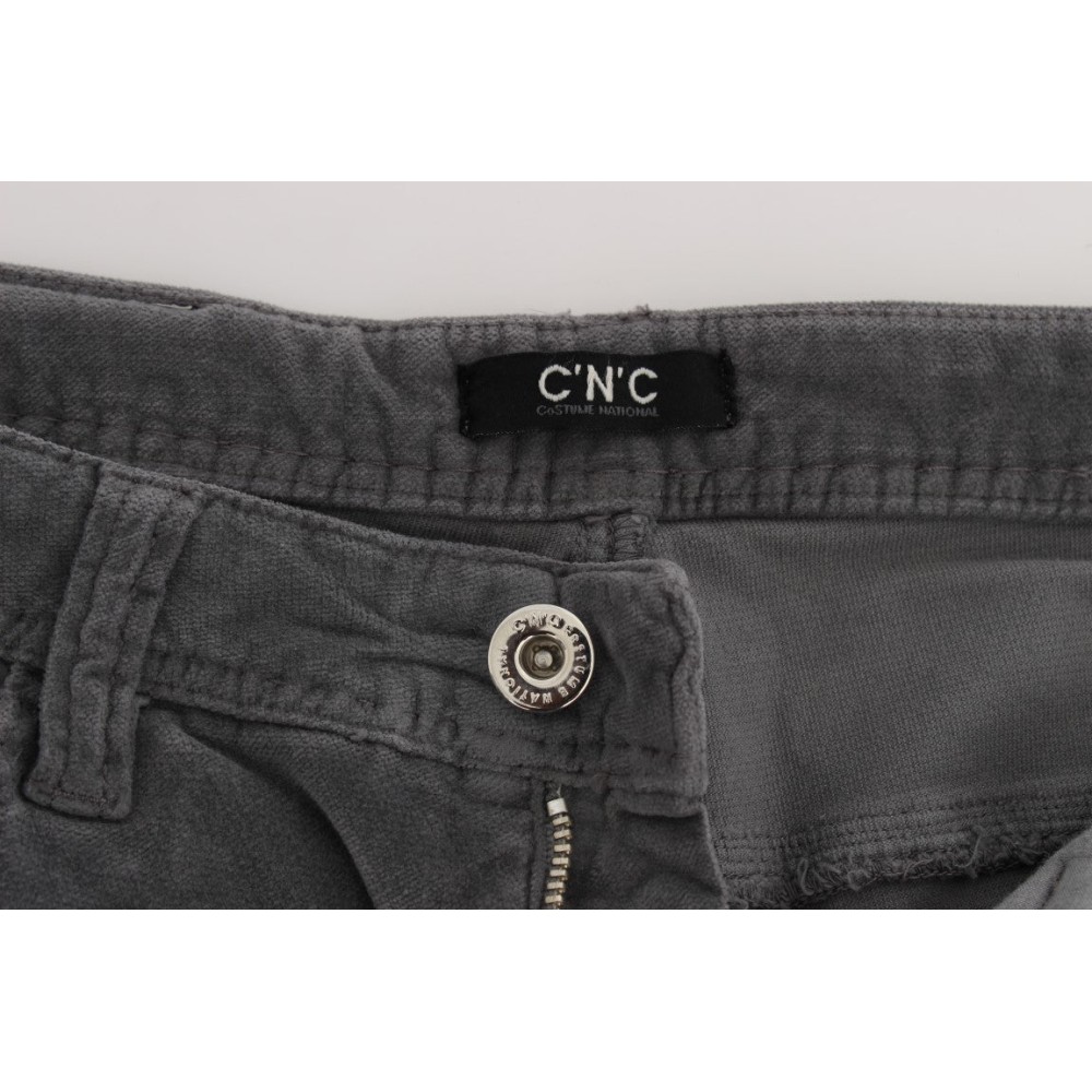 Costume National Schlanke superschlanke graue Jeans
