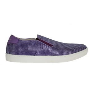 Dolce & Gabbana Elegante lila Strass Fashion Sneakers