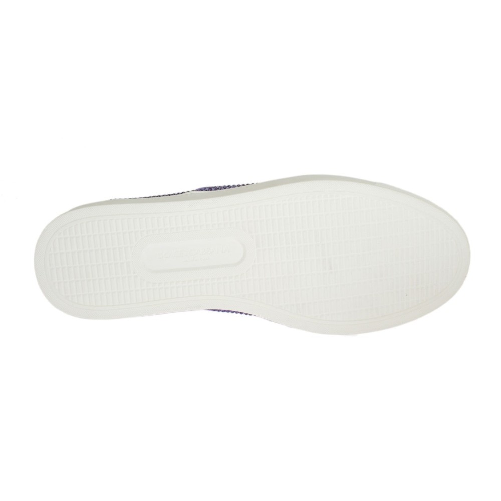 Dolce & Gabbana Elegante lila Strass Fashion Sneakers