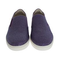 Dolce & Gabbana Elegante lila Strass Fashion Sneakers