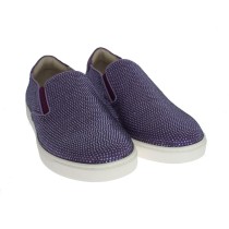 Dolce & Gabbana Elegante lila Strass Fashion Sneakers