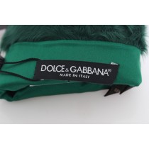 Dolce & Gabbana Elegante Lederhandschuhe in Ellenbogenlänge