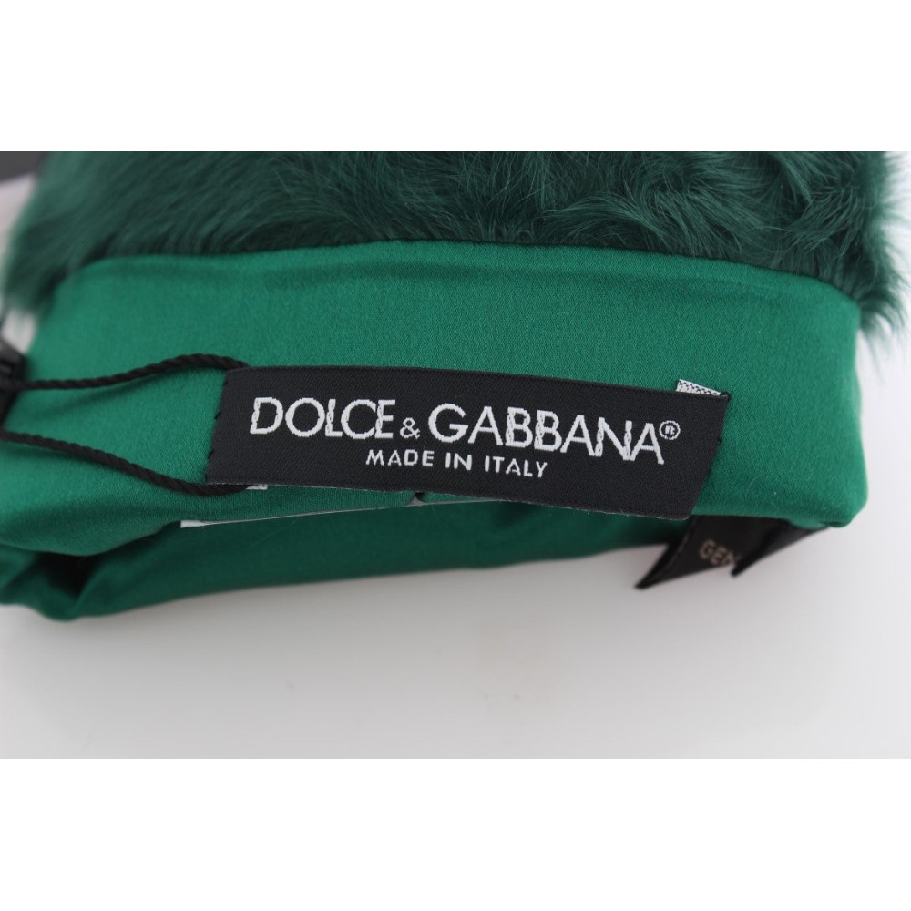 Dolce & Gabbana Elegante Lederhandschuhe in Ellenbogenlänge