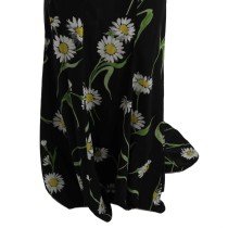 Dolce & Gabbana Sonnenblumendruck Etuikleid in voller Länge