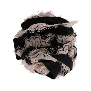 Dolce & Gabbana Elegante florale Spitze Kristall Haarspange
