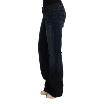 Costume National Elegante blaue Regular Fit Jeans aus Baumwolle