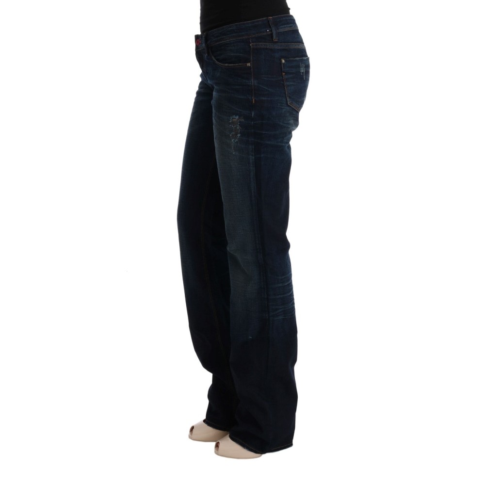 Costume National Elegante blaue Regular Fit Jeans aus Baumwolle