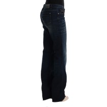 Costume National Elegante blaue Regular Fit Jeans aus Baumwolle