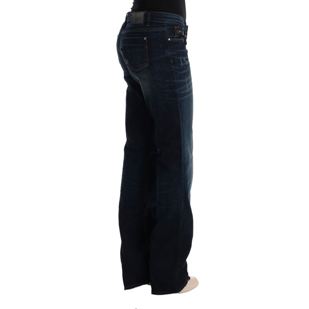 Costume National Elegante blaue Regular Fit Jeans aus Baumwolle