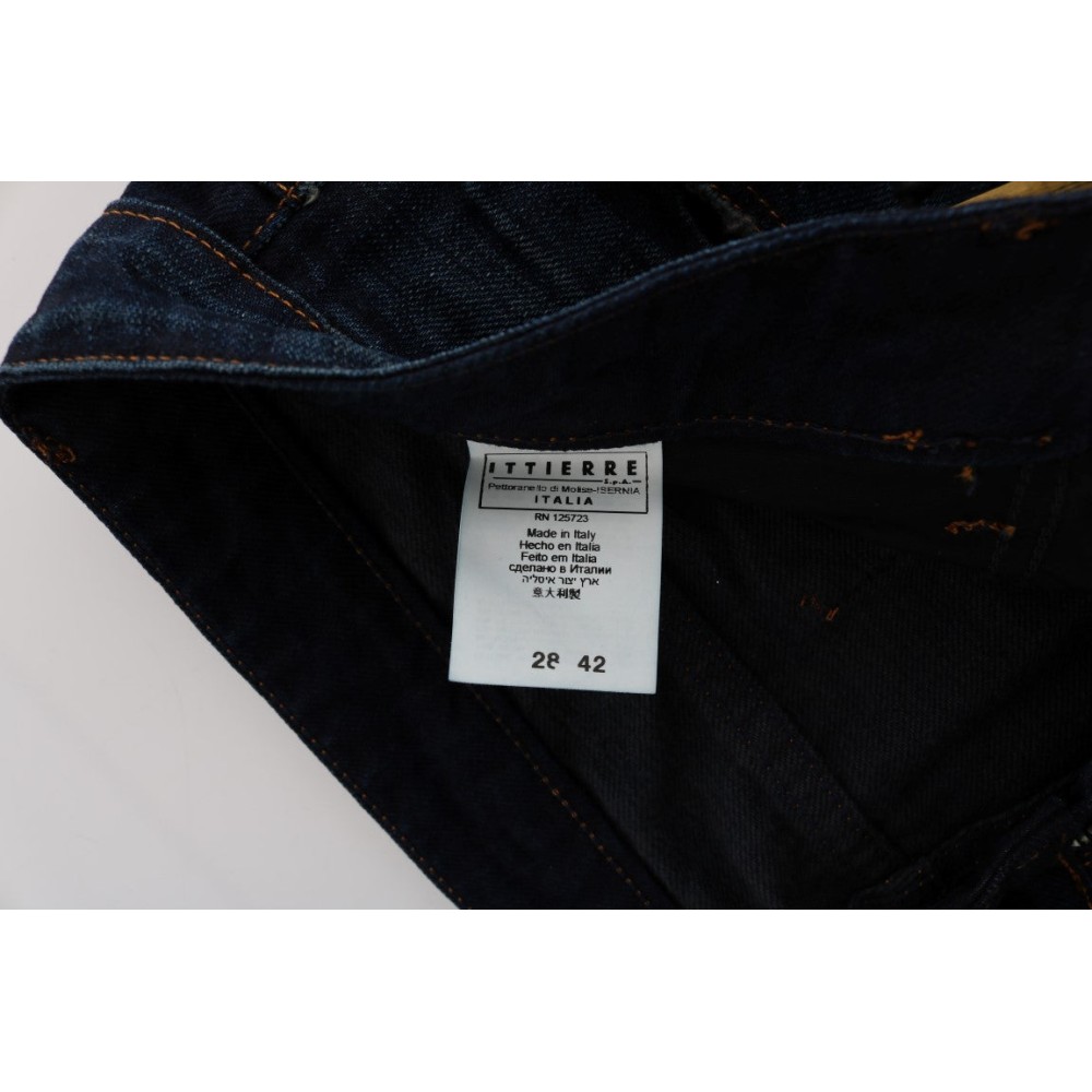 Costume National Elegante blaue Regular Fit Jeans aus Baumwolle