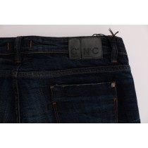 Costume National Elegante blaue Regular Fit Jeans aus Baumwolle