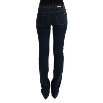 Costume National Schicke ausgestellte Baumwolljeans in Blau
