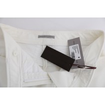 Ermanno Scervino Schicke weiße Slim Fit-Hose aus Baumwolle