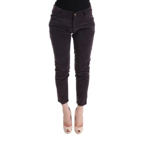 Ermanno Scervino Schicke braune Capri-Hose aus Baumwolle