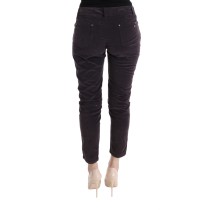 Ermanno Scervino Schicke braune Capri-Hose aus Baumwolle