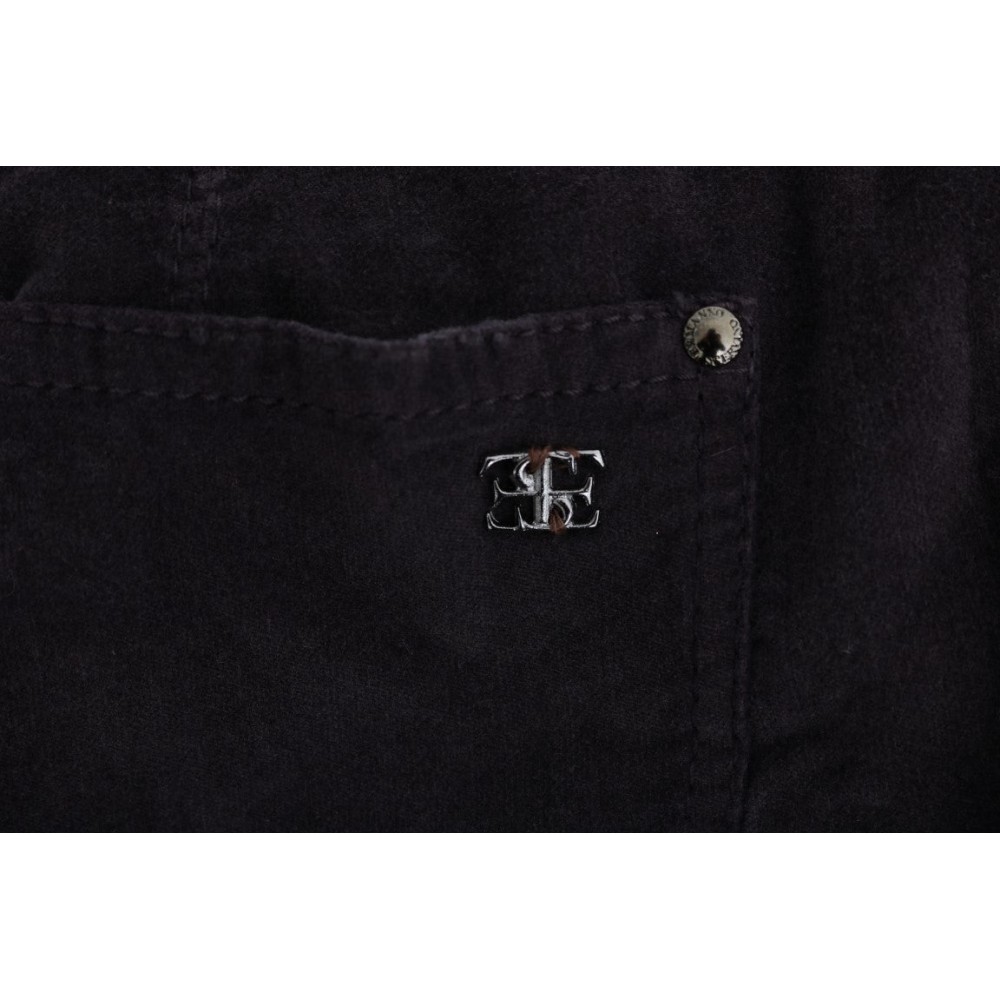 Ermanno Scervino Schicke braune Capri-Hose aus Baumwolle