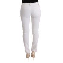 Ermanno Scervino Schicke weiße Slim Fit Hose aus Baumwolle