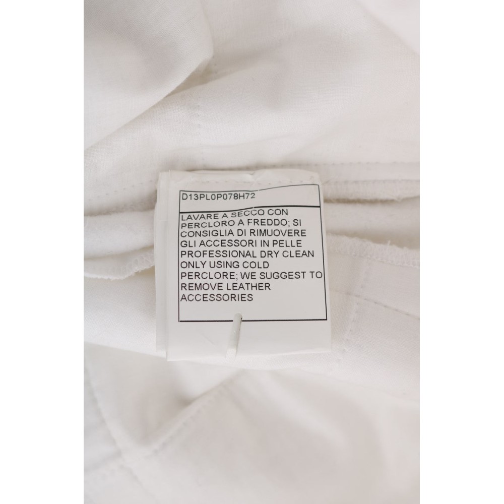 Ermanno Scervino Schicke weiße Slim Fit Hose aus Baumwolle