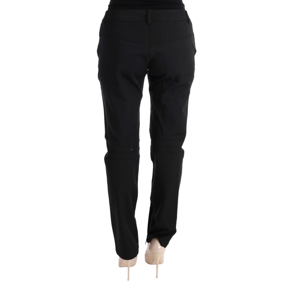 Ermanno Scervino Schlanke Hose aus Baumwolle in Schwarz