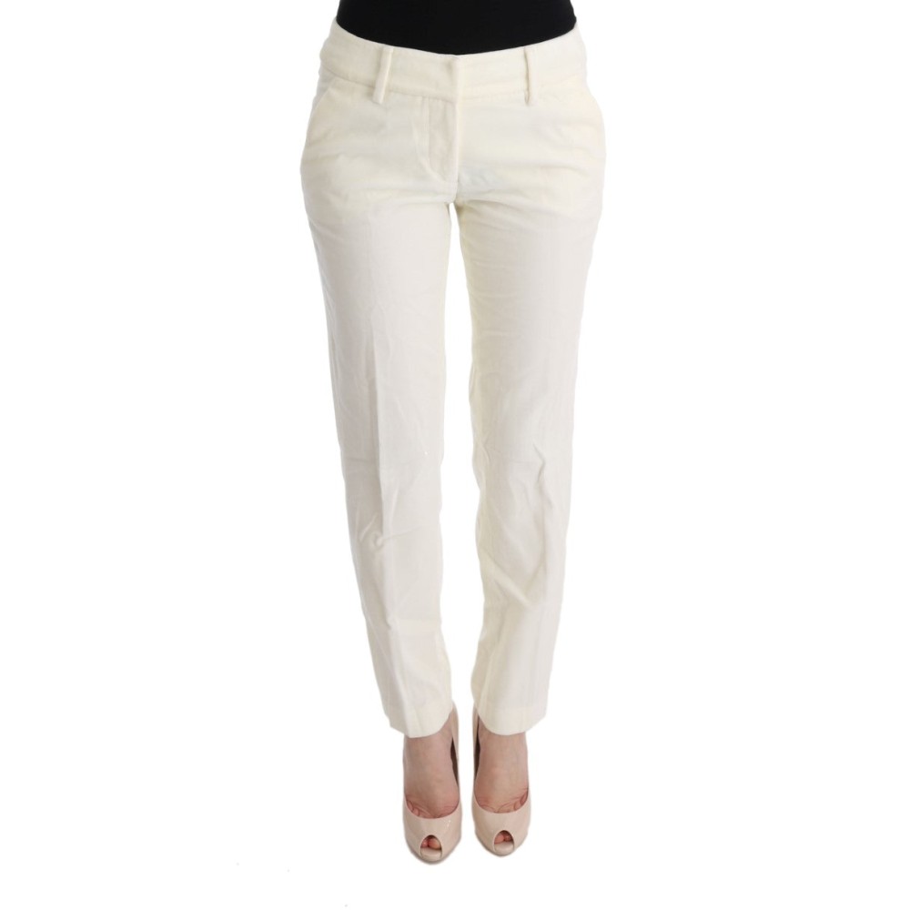 Ermanno Scervino Schicke weiße Regular Fit-Hose