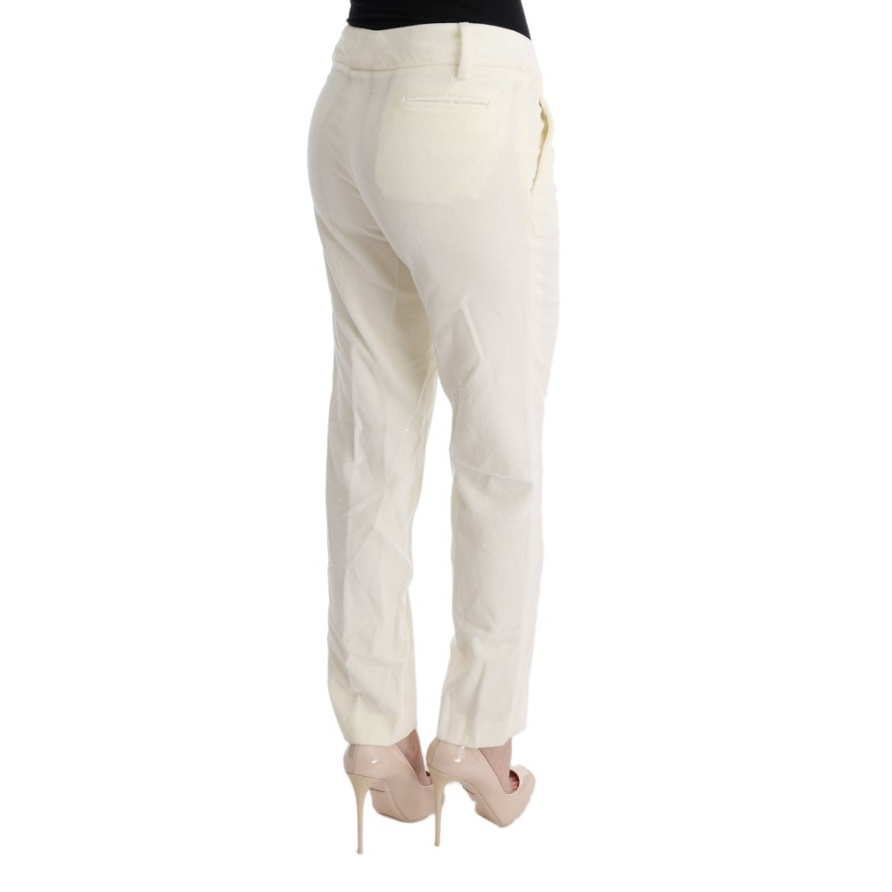 Ermanno Scervino Schicke weiße Regular Fit-Hose