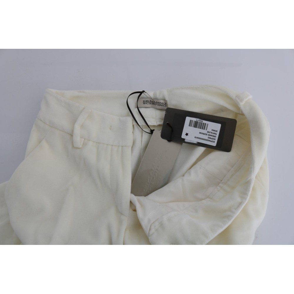 Ermanno Scervino Schicke weiße Regular Fit-Hose