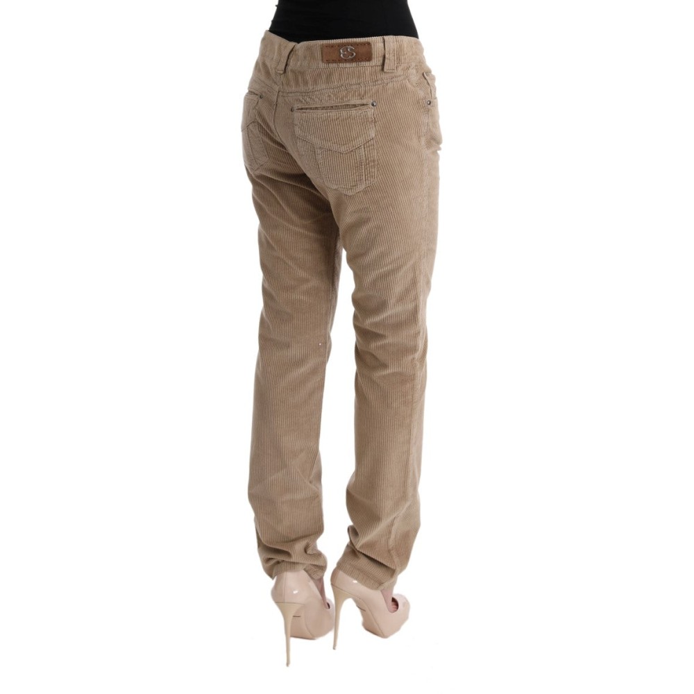 Ermanno Scervino Beige Regular Fit Luxe-Hose