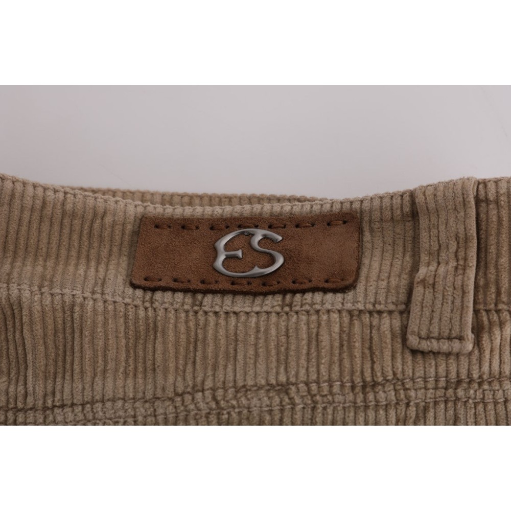 Ermanno Scervino Beige Regular Fit Luxe-Hose