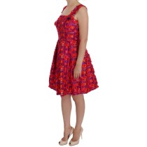 Dolce & Gabbana Elegantes Rosa A-Linie Ärmelloses Kleid