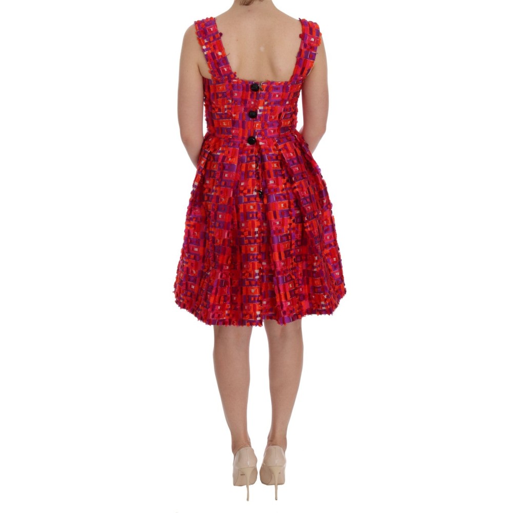 Dolce & Gabbana Elegantes Rosa A-Linie Ärmelloses Kleid