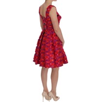Dolce & Gabbana Elegantes Rosa A-Linie Ärmelloses Kleid
